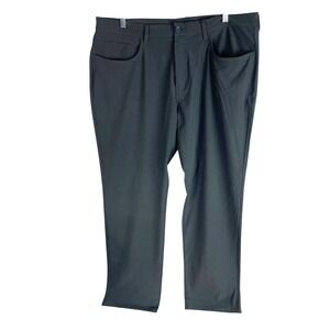 Callaway Mens Golf Pants 38x30 Black Polyester Stretch Flat Front Lightweight‎